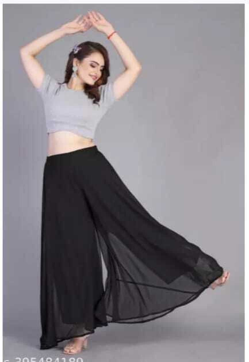 Solid Plazzos For Women And Girls dailywear = BK-XXL