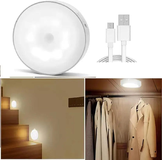 Motion Sensor Light For Home With Usb Charging Wireless Self Adhesive Led Night Light
