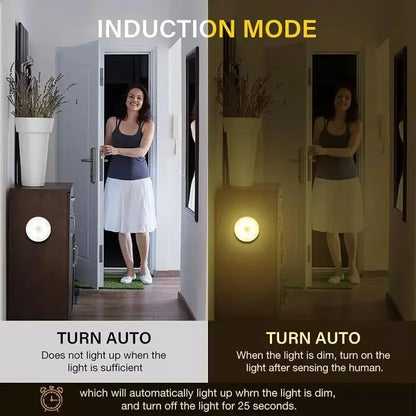 Motion Sensor Light For Home With Usb Charging Wireless Self Adhesive Led Night Light